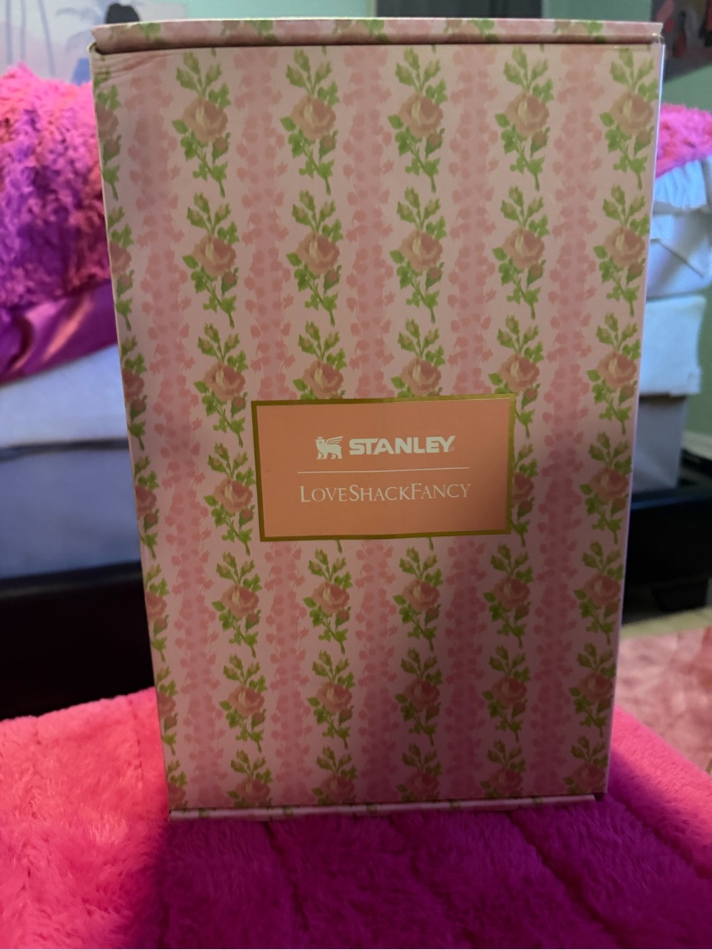 LoveShackFancy Stanley Pink Floral Patterned Box